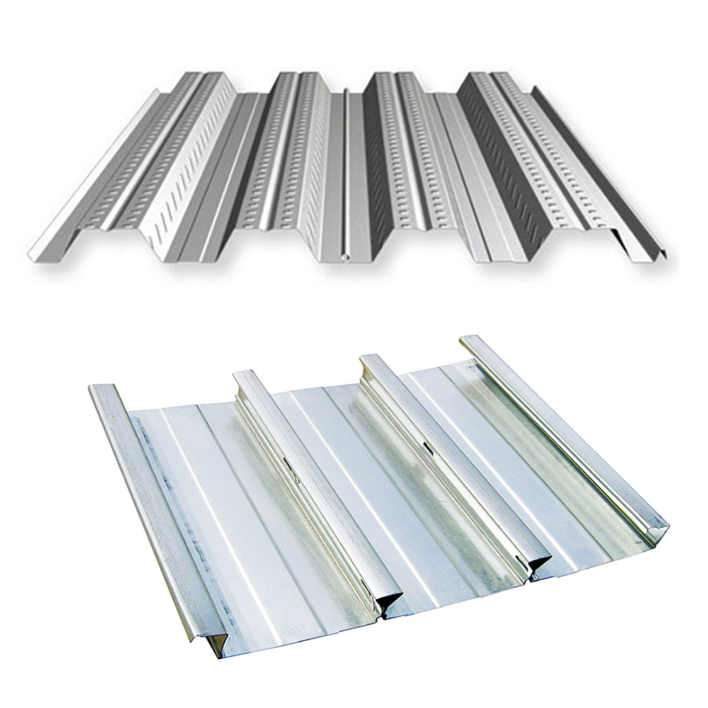Steel floor decking sheets