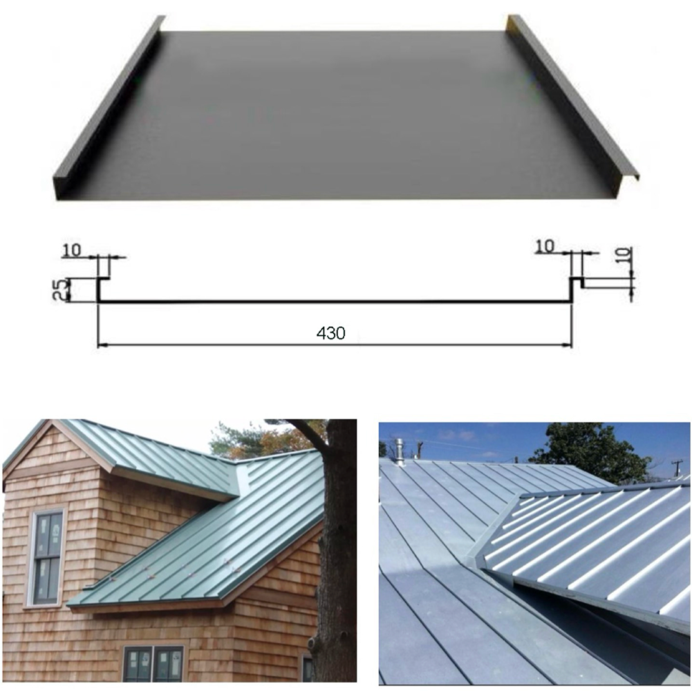 Steel roofing sheet installation on industrial building
